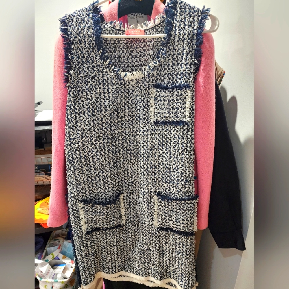 Lanvin Bouclé Shift Dress